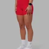 Fusion Ultra High-Rise 6" Short Pockets - Scarlet