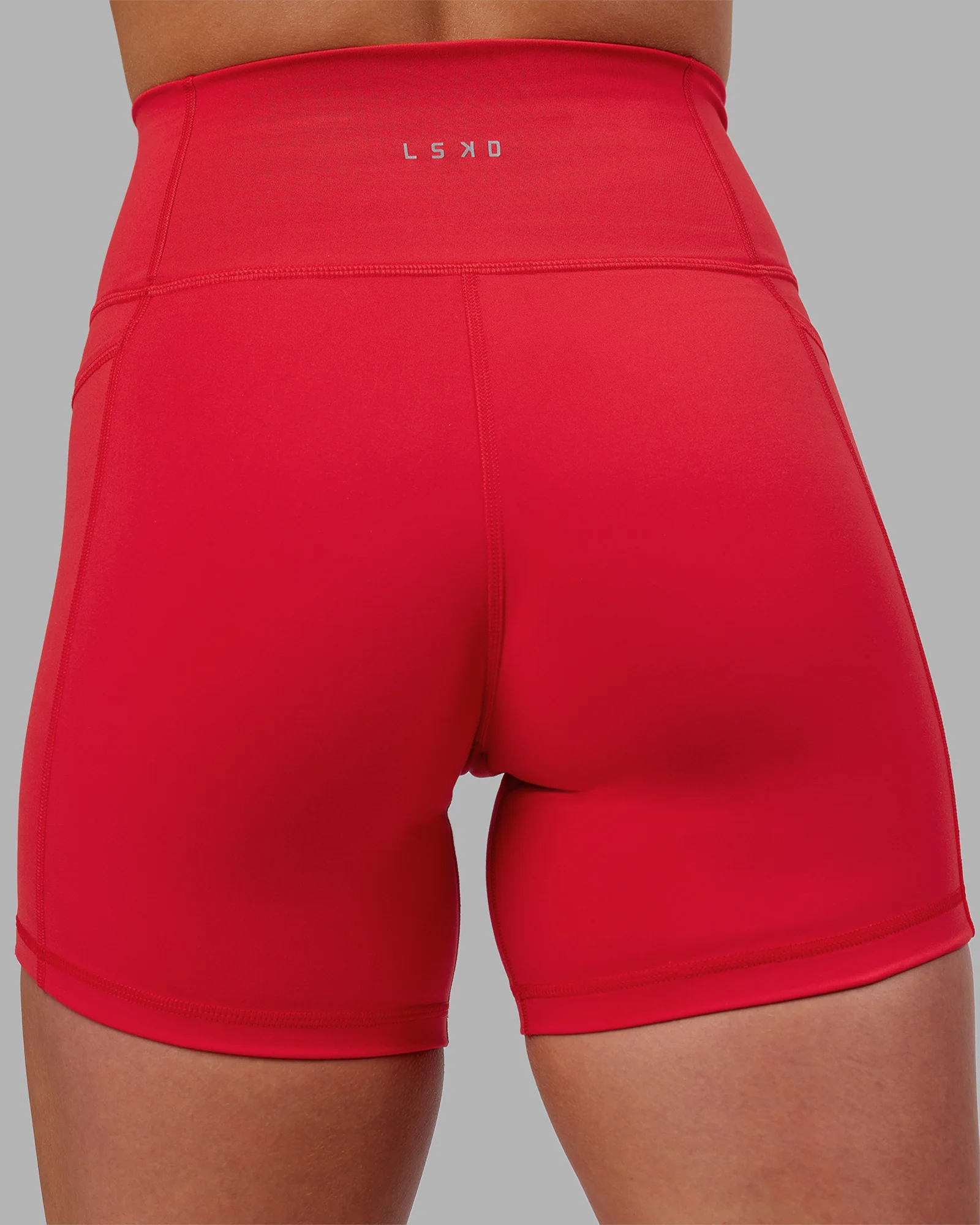 Fusion Ultra High-Rise 6" Short Pockets - Scarlet