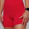 Fusion Ultra High-Rise 6" Short Pockets - Scarlet