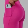Flux Ultra High-Rise 6" Short Pockets - Fuchsia Pink