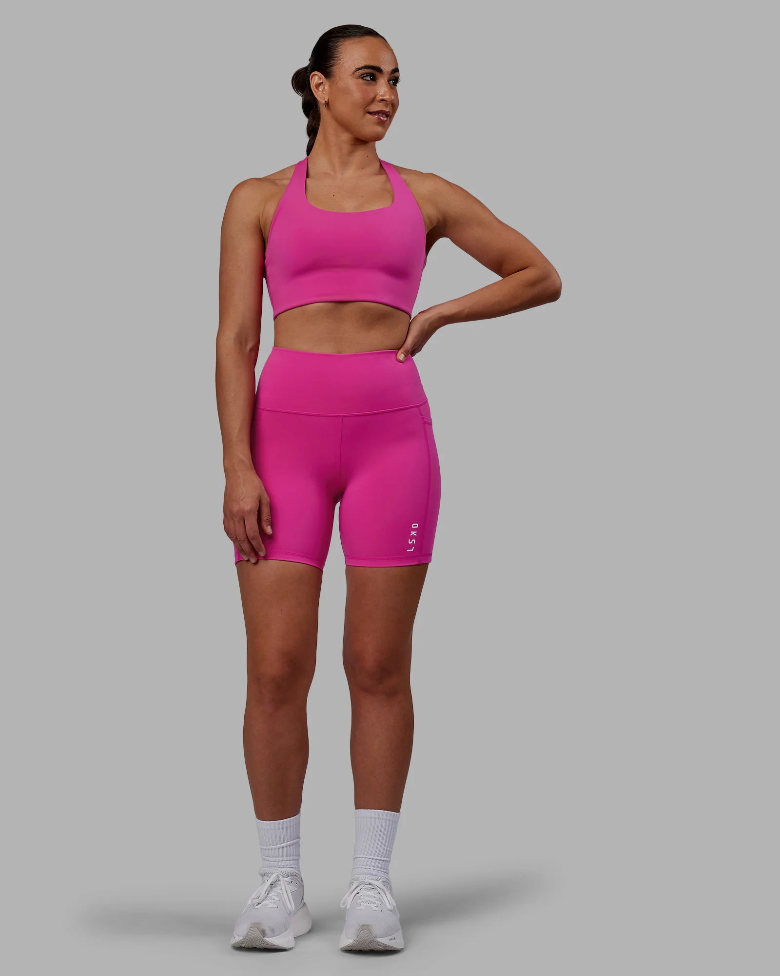 Flux Ultra High-Rise 6" Short Pockets - Fuchsia Pink