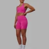 Flux Ultra High-Rise 6" Short Pockets - Fuchsia Pink