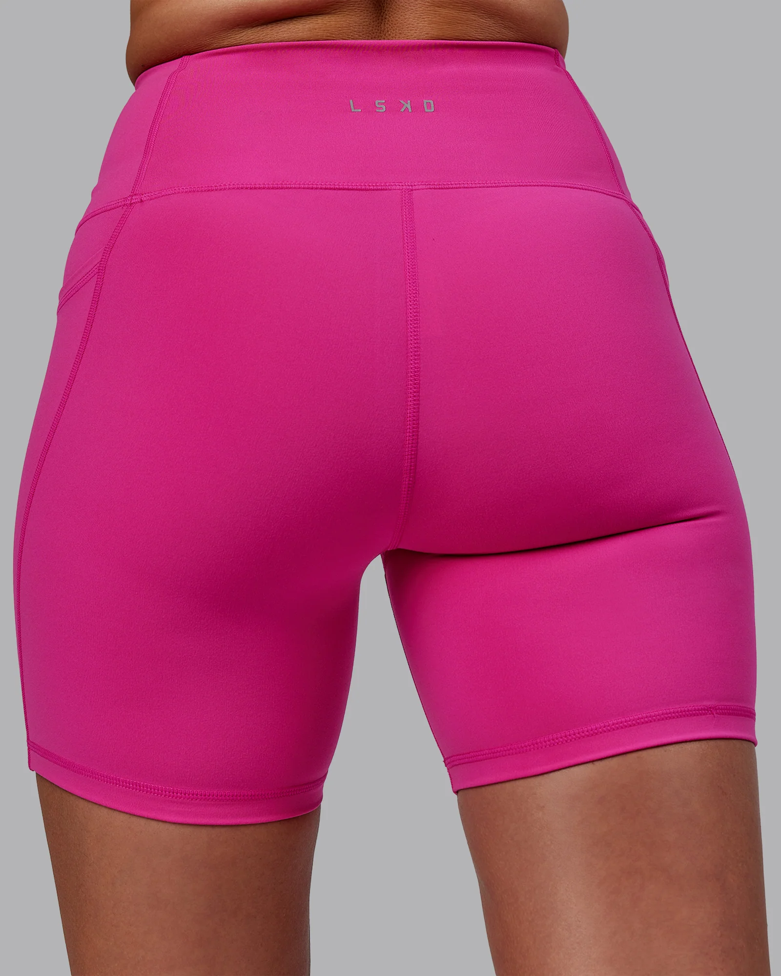Flux Ultra High-Rise 6" Short Pockets - Fuchsia Pink