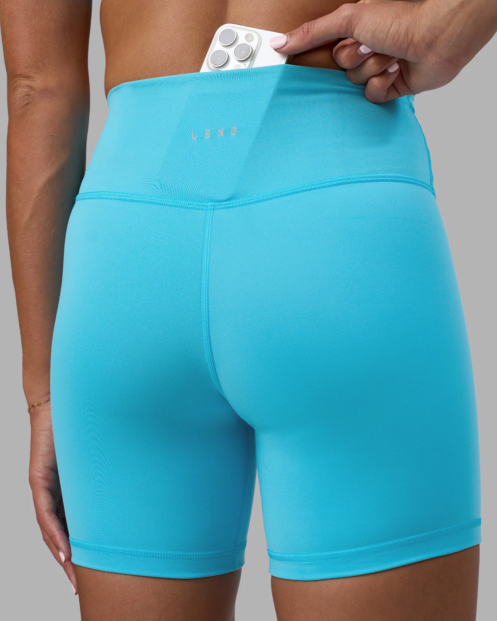Fusion Ultra High-Rise 6" Short - Blue Atoll