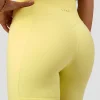 Fusion V-Contour Ultra High-Rise 6" Short Pockets - Yellow Fizz