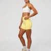 Fusion V-Contour Ultra High-Rise 6" Short Pockets - Yellow Fizz