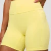 Fusion V-Contour Ultra High-Rise 6" Short Pockets - Yellow Fizz