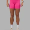 Fusion High-Rise 6" Short Pockets - Ultra Pink