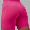 Fusion High-Rise 6" Short Pockets - Ultra Pink