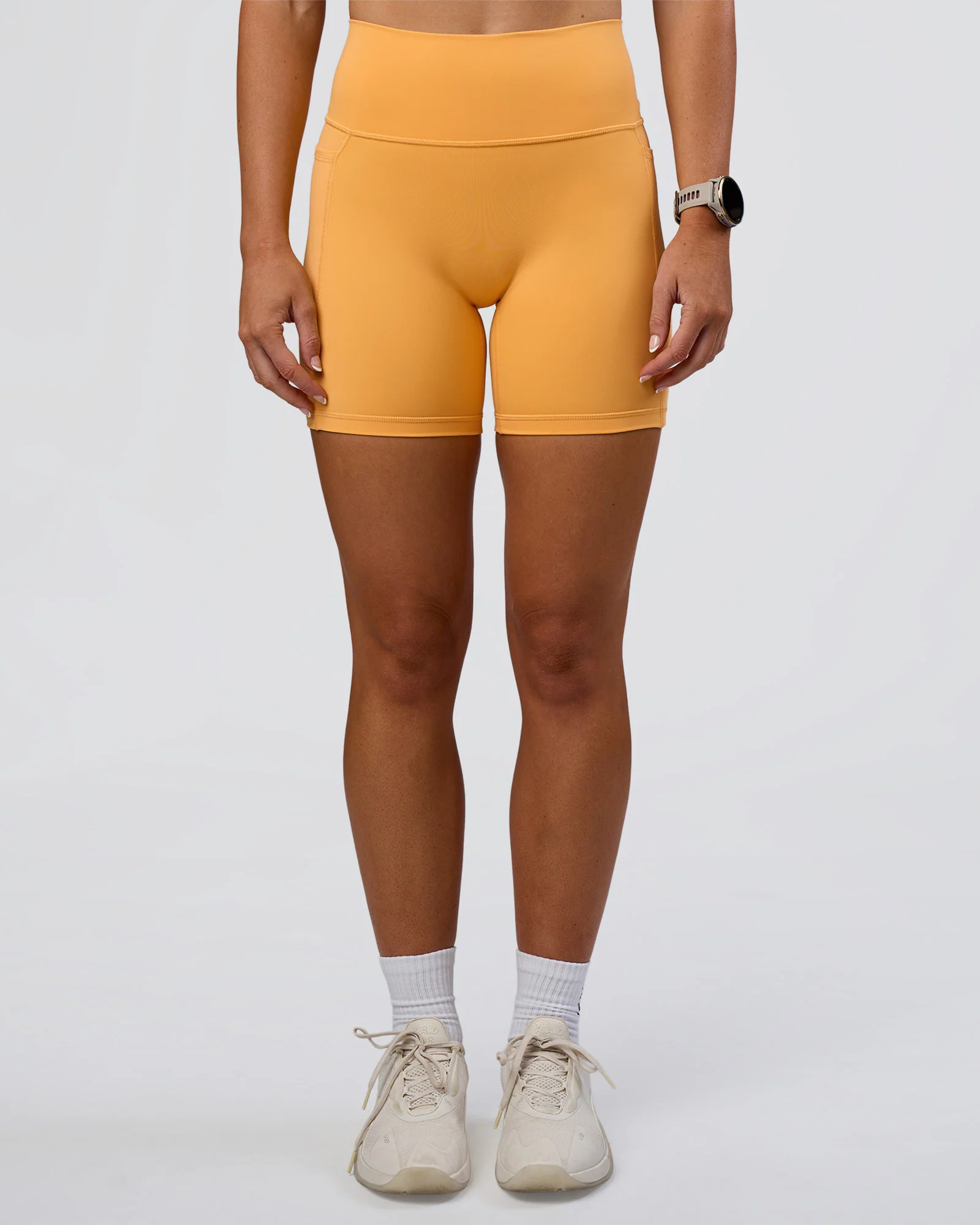 Fusion Ultra High-Rise 6" Short Pockets - Warm Apricot