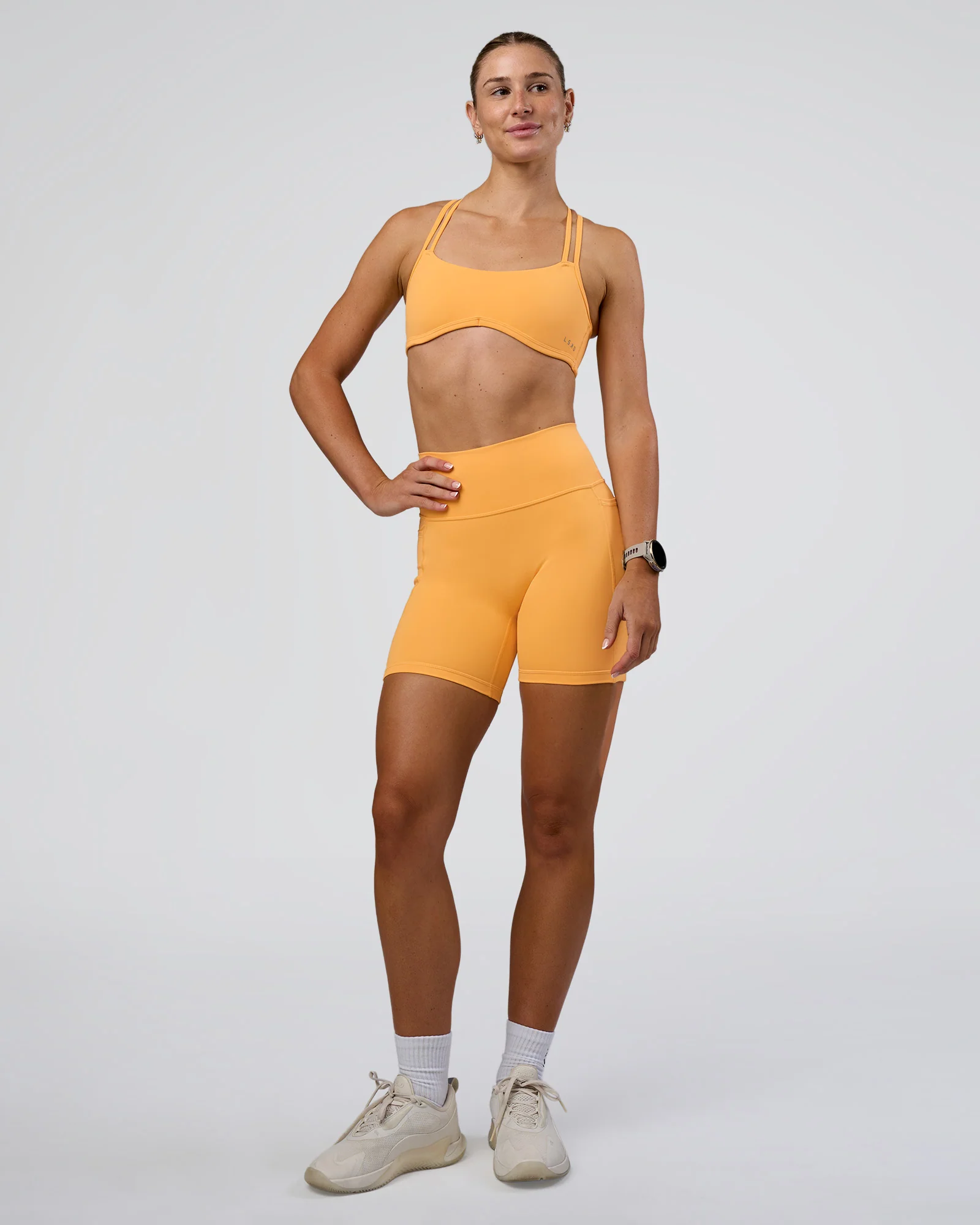 Fusion Ultra High-Rise 6" Short Pockets - Warm Apricot