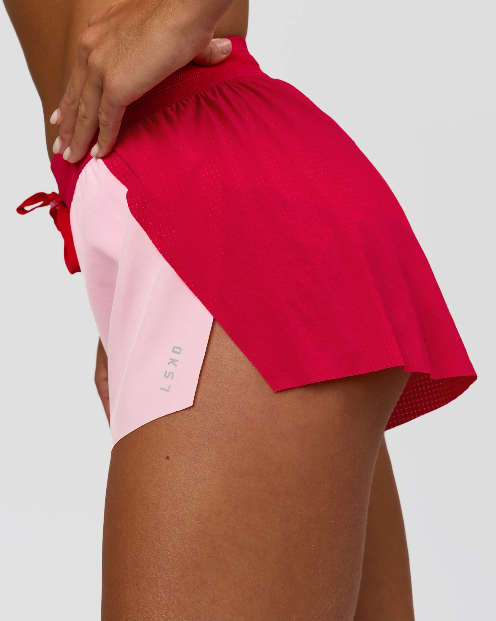 Accelerate 3" Mid-Rise Running Short - Scarlet-Marshmallow