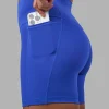 Fusion High-Rise 6" Short Pockets - Power Cobalt