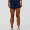 Fusion V-Contour Ultra High-Rise 6" Short Pockets - Future Navy