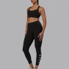 Rep Ultra High-Rise 7/8 Legging Pockets - Pirate Black-White