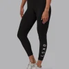 Rep Ultra High-Rise 7/8 Legging Pockets - Pirate Black-White