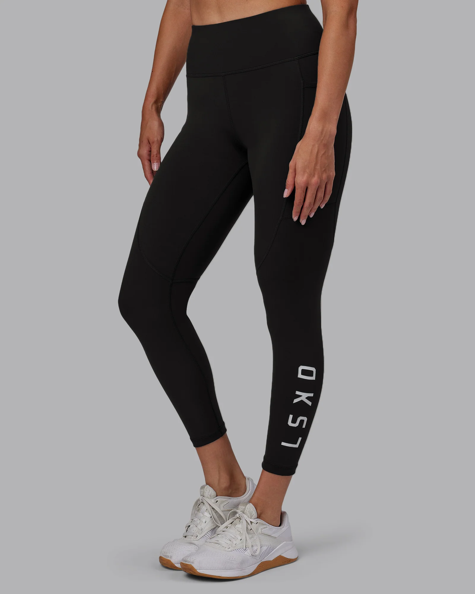Rep Ultra High-Rise 7/8 Legging Pockets - Pirate Black-White