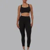 Rep Ultra High-Rise 7/8 Legging Pockets - Pirate Black-White