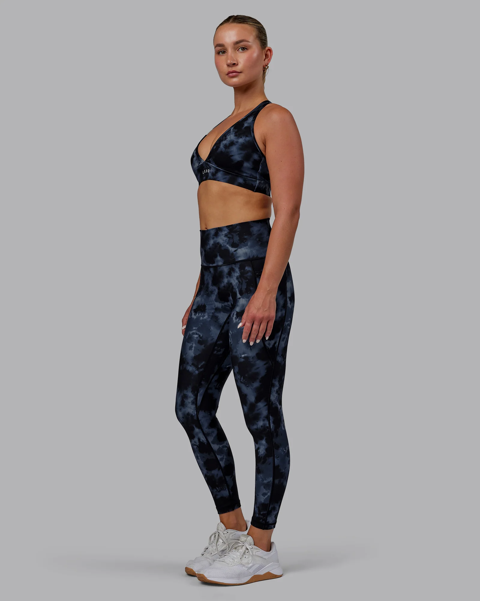 Fusion Ultra High-Rise 7/8 Legging Pockets - Tie Dye-Midnight