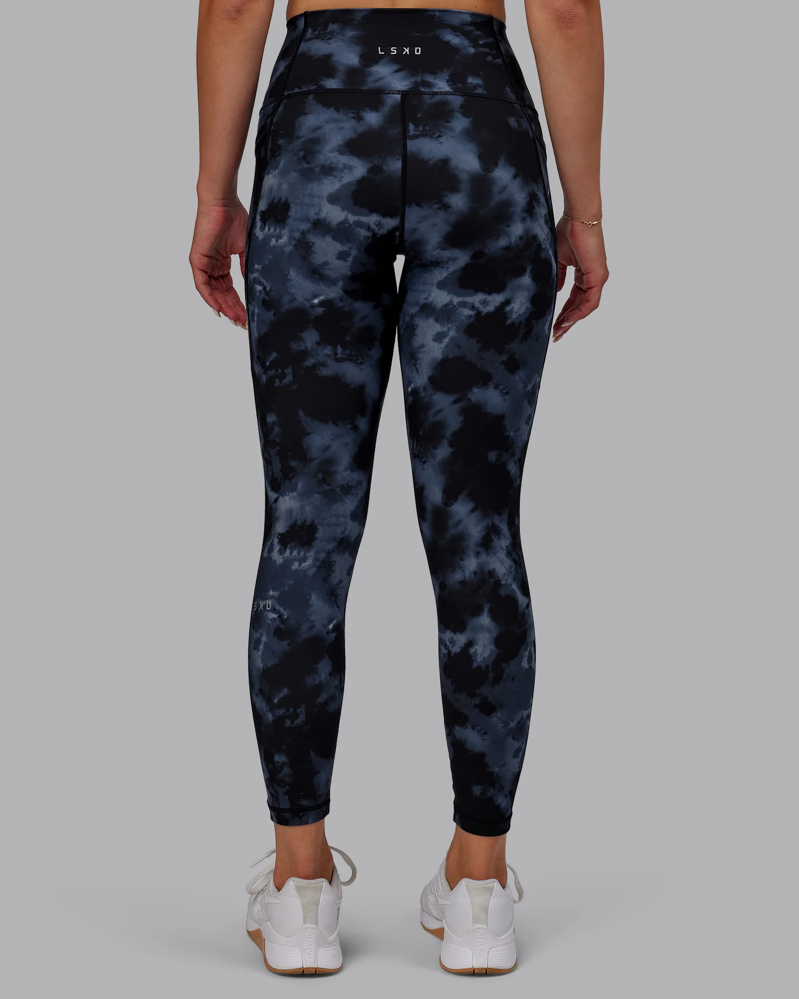 Fusion Ultra High-Rise 7/8 Legging Pockets - Tie Dye-Midnight