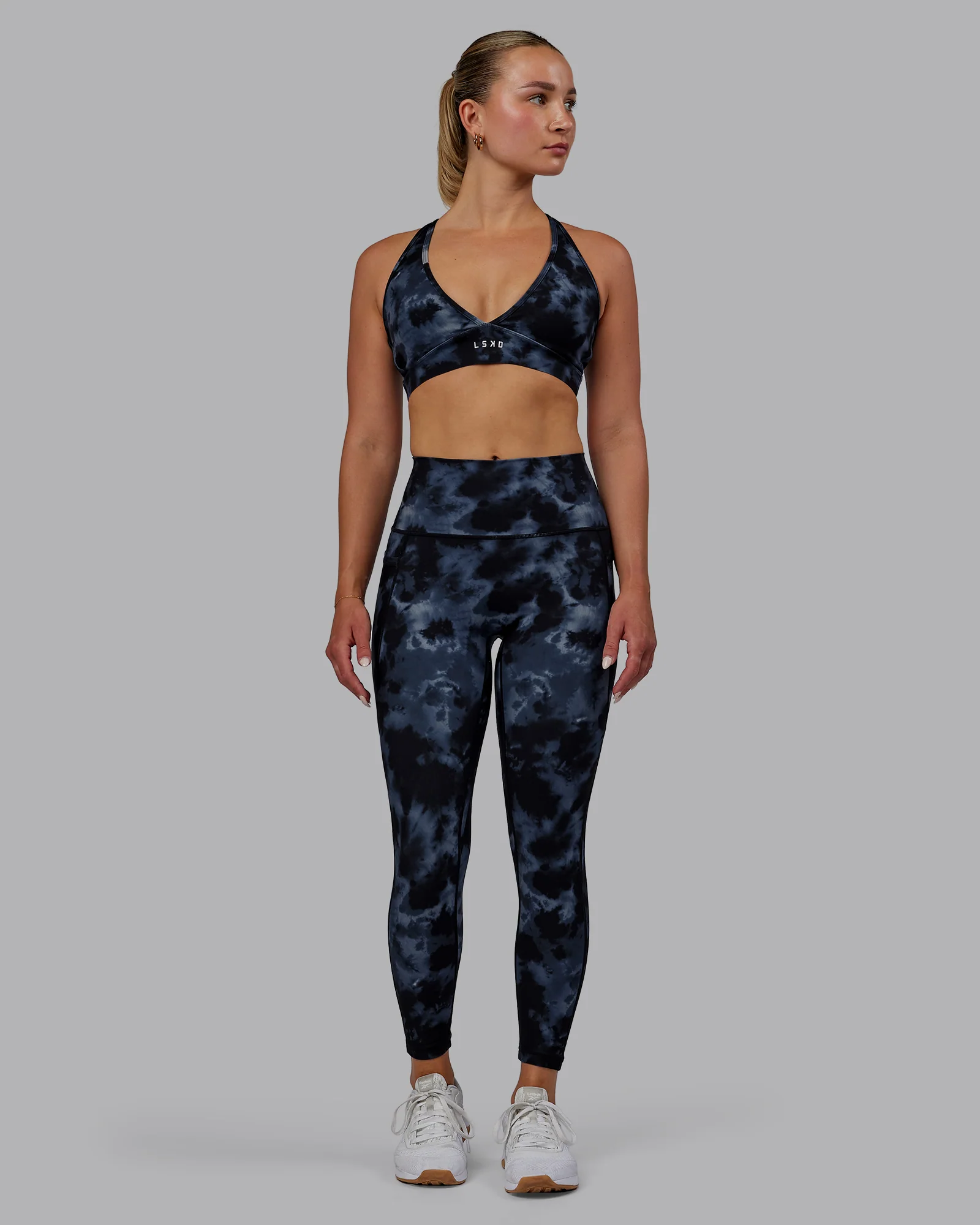 Fusion Ultra High-Rise 7/8 Legging Pockets - Tie Dye-Midnight