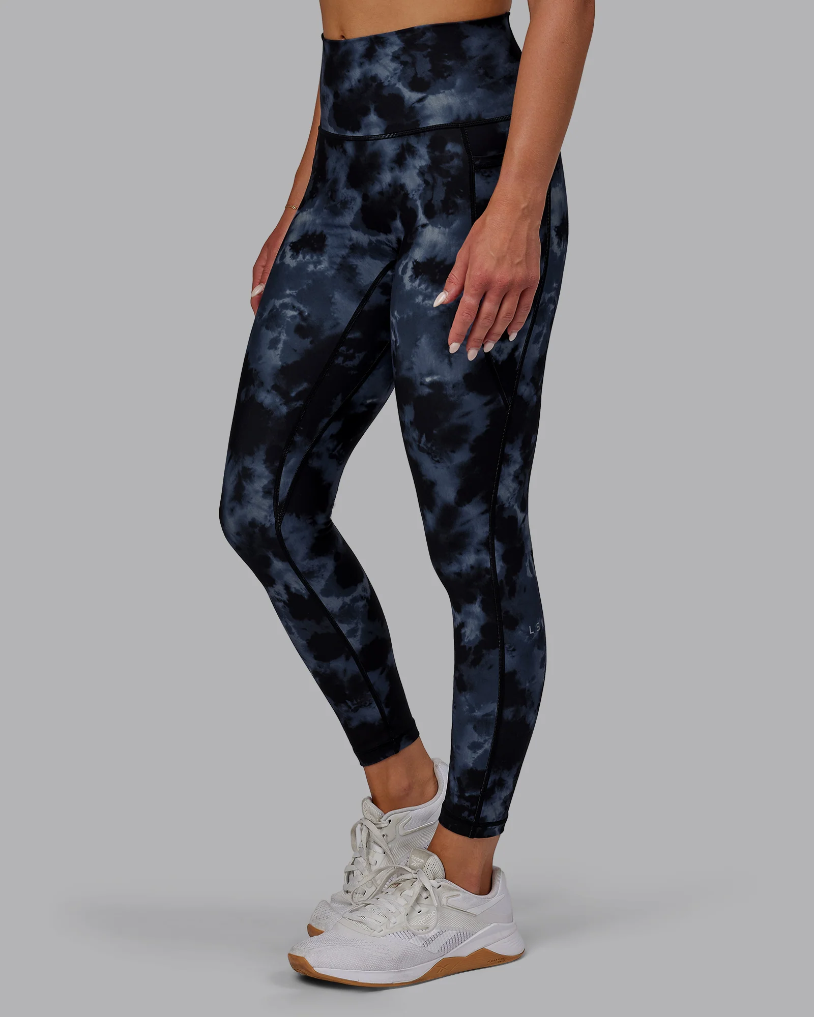 Fusion Ultra High-Rise 7/8 Legging Pockets - Tie Dye-Midnight