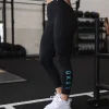 Rep Ultra High-Rise 7/8 Legging Pockets - Black-Retro Blue