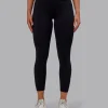 Rep Ultra High-Rise 7/8 Legging Pockets - Black-Retro Blue