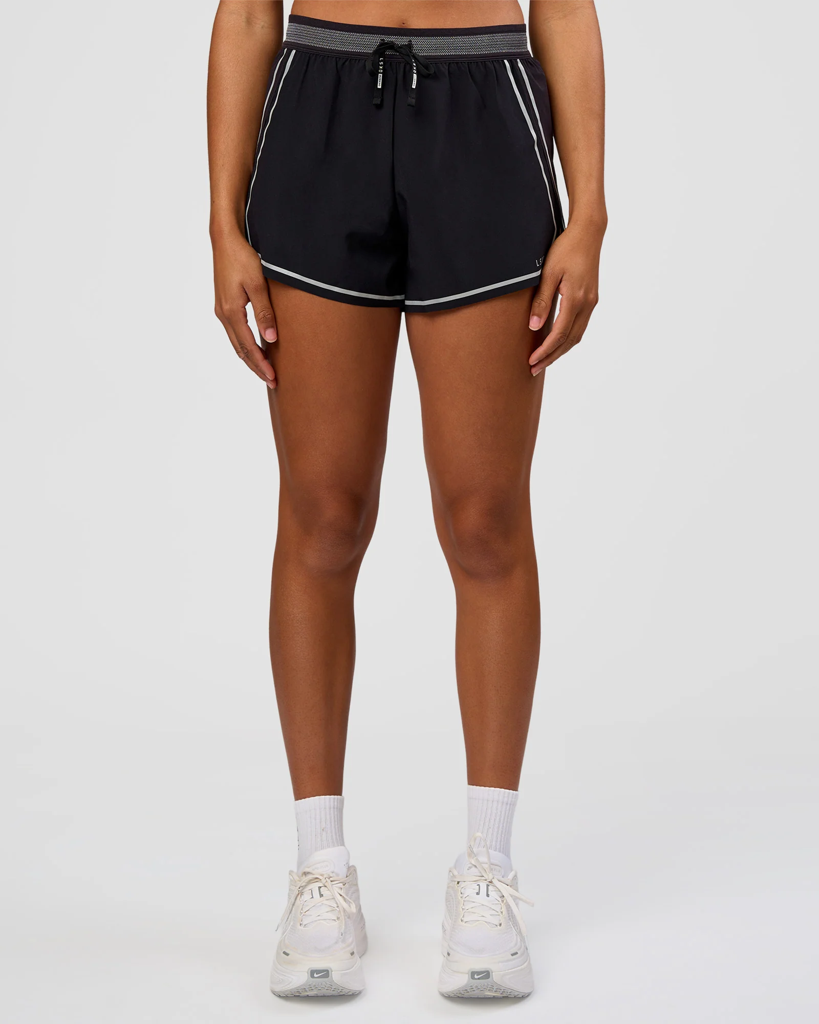 1138-accelerate-3-reflective-high-rise-running-short-black-reflective-3.webp Accelerate 3" Reflective High-Rise Running Short - Black-Reflective