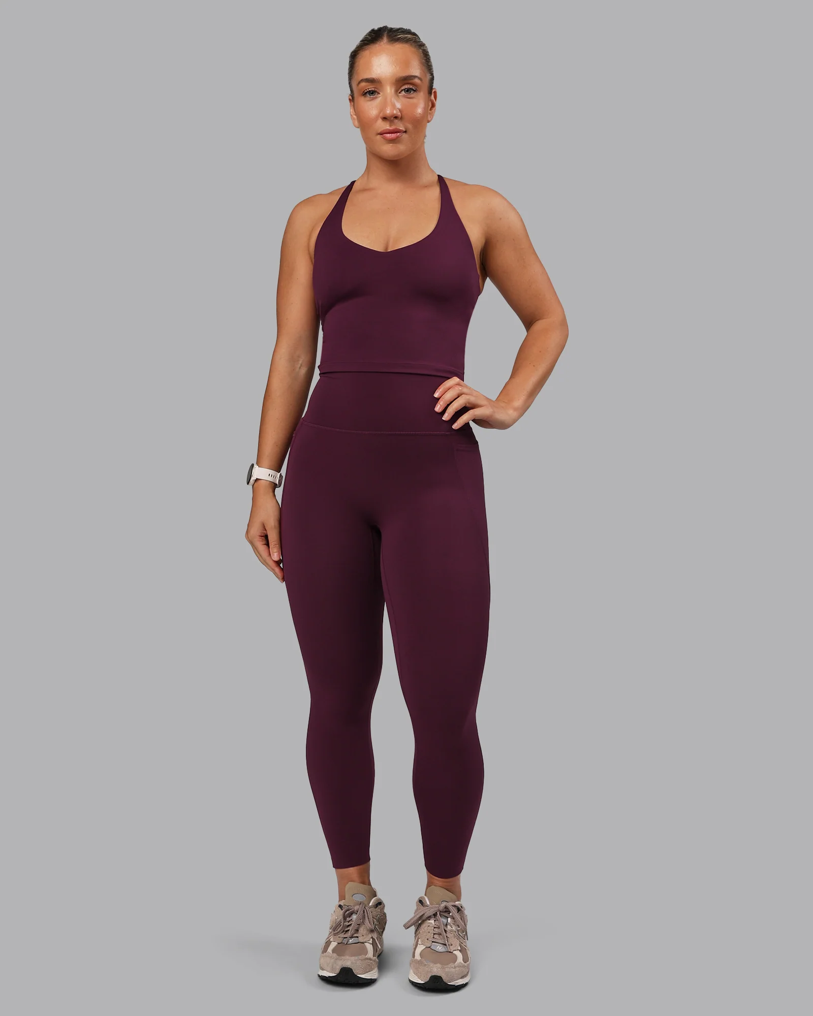 Elixir Ultra High-Rise 7/8 Legging Pockets - Cherry Lacquer