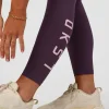 Rep Ultra High-Rise 7/8 Legging Pockets - Midnight Plum-Marshmallow