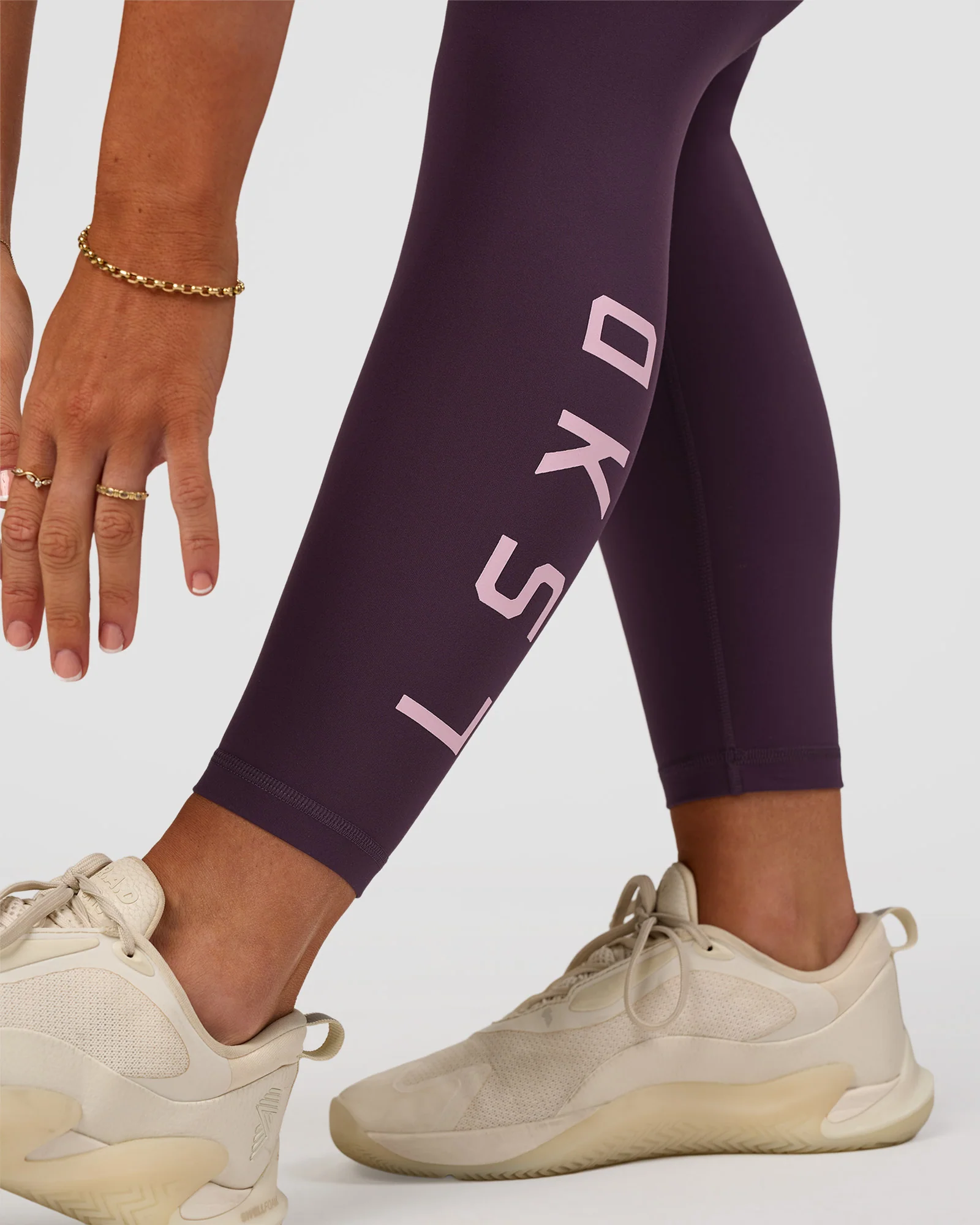 Rep Ultra High-Rise 7/8 Legging Pockets - Midnight Plum-Marshmallow