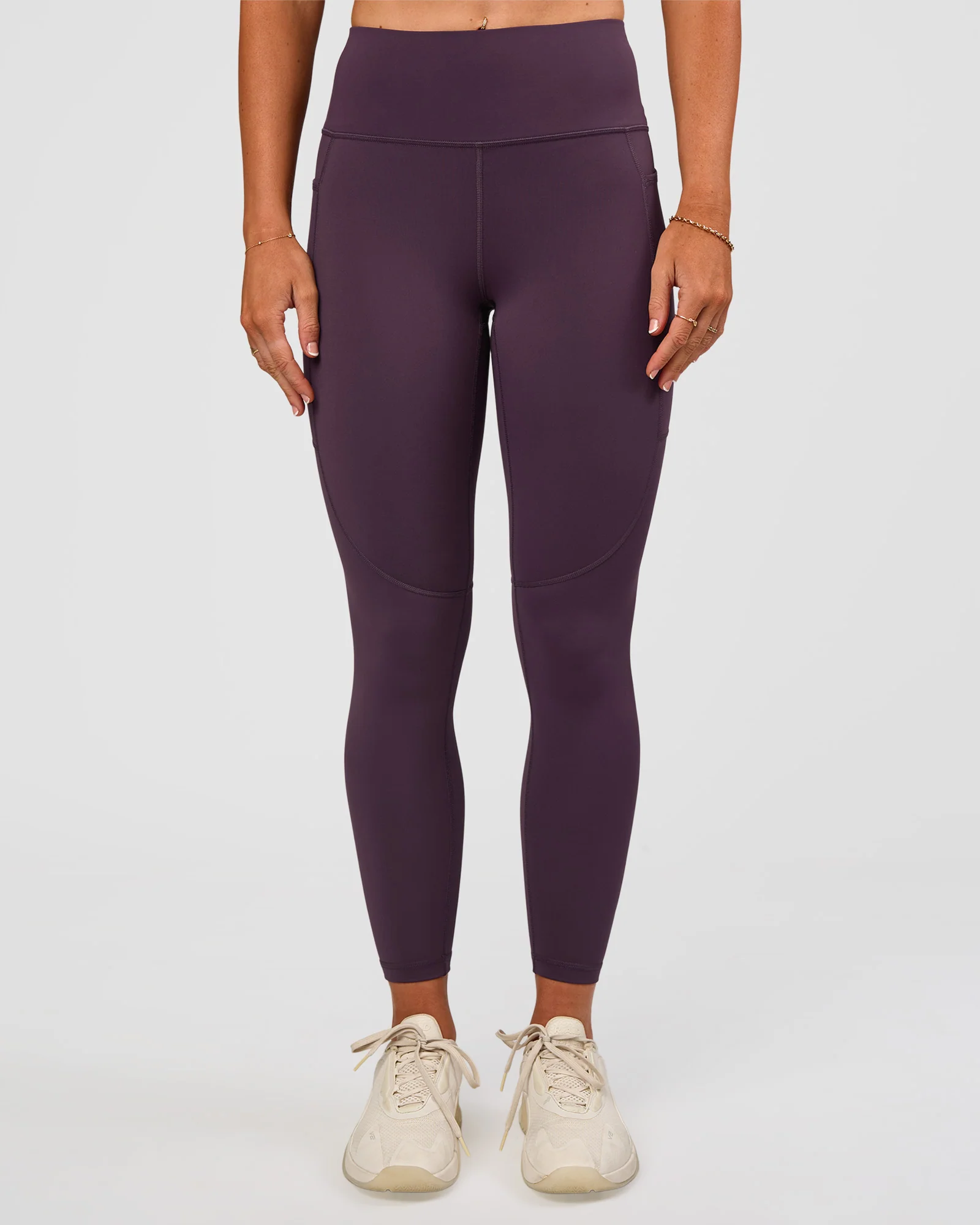 Rep Ultra High-Rise 7/8 Legging Pockets - Midnight Plum-Marshmallow