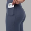 Elixir Ultra High-Rise 7/8 Legging Pockets - Night Shadow