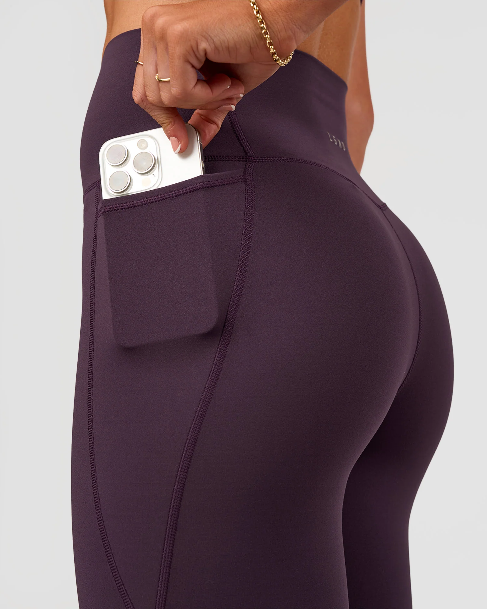 Elixir Ultra High-Rise 7/8 Legging Pockets - Midnight Plum