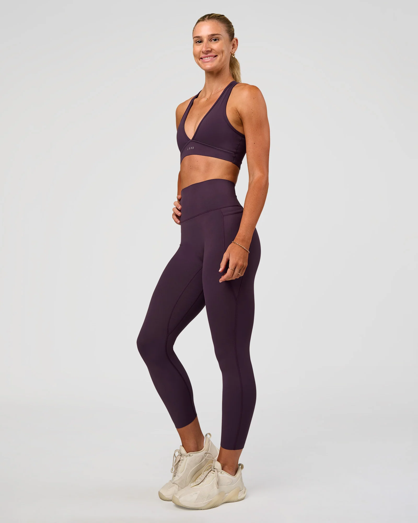 Elixir Ultra High-Rise 7/8 Legging Pockets - Midnight Plum