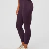 Elixir Ultra High-Rise 7/8 Legging Pockets - Midnight Plum