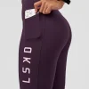 Rep Ultra High-Rise 9" Short Pockets - Midnight Plum-Marshmallow