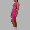 Fusion Ultra High-Rise 9" Short Pockets - Fuchsia Pink