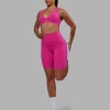 Fusion Ultra High-Rise 9" Short Pockets - Fuchsia Pink