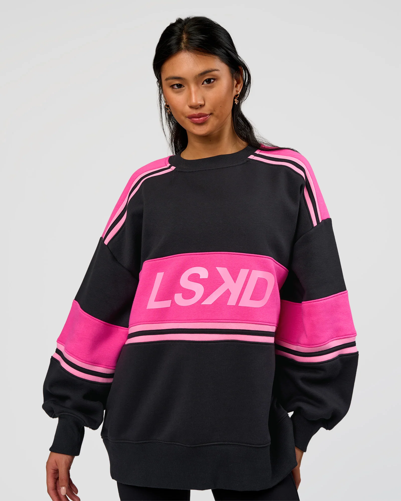 11756-a-team-sweater-oversize-caviar-ultra-pink-candy-pink-2.webp A-Team Sweater Oversize - Caviar-Ultra Pink-Candy Pink