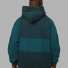 Slam Oversized Hoodie - Deep Sea-Blue Coral