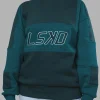 Slam Oversized Hoodie - Deep Sea-Blue Coral