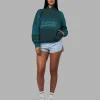 Slam Oversized Hoodie - Deep Sea-Blue Coral
