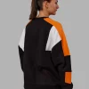 Slam Sweater Oversize - Black-Ultra Orange