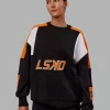 Slam Sweater Oversize - Black-Ultra Orange