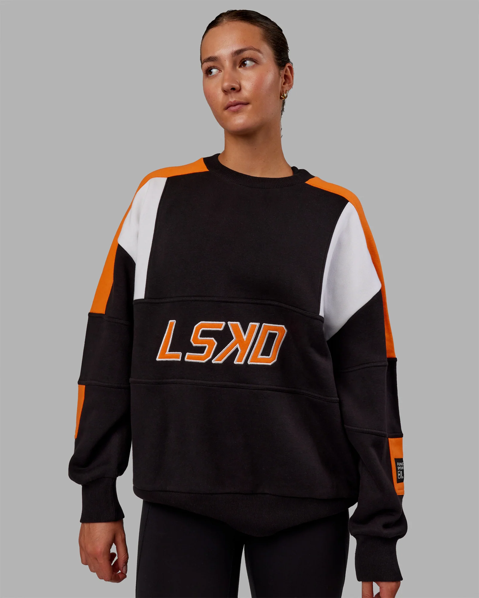 Slam Sweater Oversize - Black-Ultra Orange