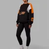 Slam Sweater Oversize - Black-Ultra Orange