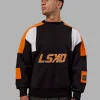 Slam Sweater Oversize - Black-Ultra Orange