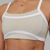 Abs Ignite Sports Bra - Shale Beige-White